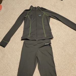 Hollister athletic pants and zip up . Size medium